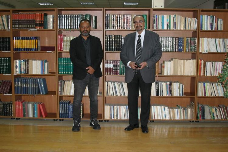 His Grace Anba Ermia receives the Chairman of Aroma Studios for Artistic Production.