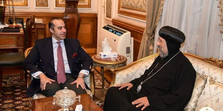 Judge Mahmoud Fawzi Welcomes Bishop Ermia, Emphasizing the COCC’s Role in Promoting National Awareness.