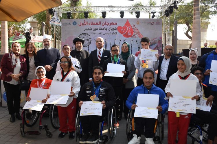نيافة أنبا إرميا يشهد افتتاح مهرجان العطاء الأول “شريان جامعة عين شمس”