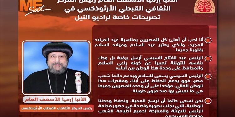 Special Statements from His Grace Bishop Ermia to Radio Nile on the Nativity