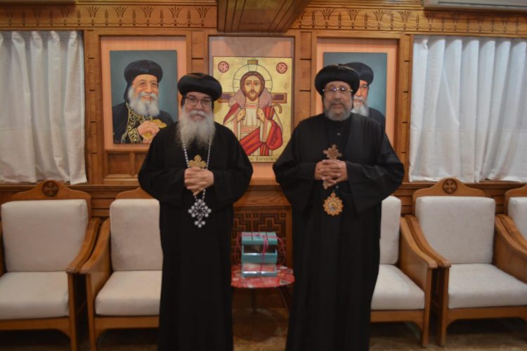 His Grace Bishop Ermia Offers Felicitations to His Grace Bishop Makarios on the Glorious Nativity
