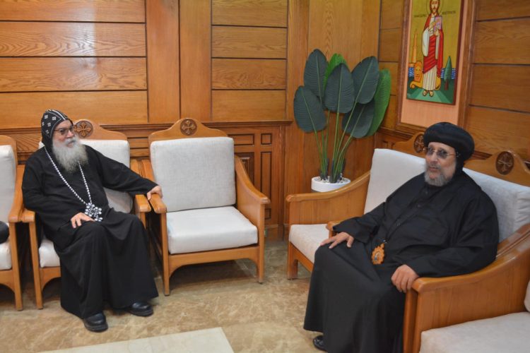 His Grace Bishop Ermia Offers Felicitations to His Grace Bishop Makarios on the Glorious Nativity