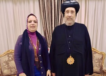 نيافة الأنبا أرميا يستقبل أ. د. شيرين صادق 