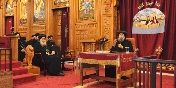 عظة «دور الكنيسة في البنيان الروحي للإنسان من خلال كتابات القديس البابا كيرلس السادس» لنيافة أنبا إرميا بمطرانية مار جرجس – مغاغة