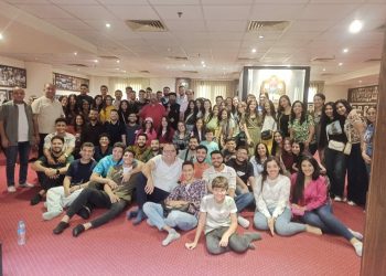 زيارة رحلة كنيسة الأنبا أنطونيوس والأنبا بولا ببني سويف لمزار الشهداء بالمركز الثقافي القبطي الأرثوذكسي