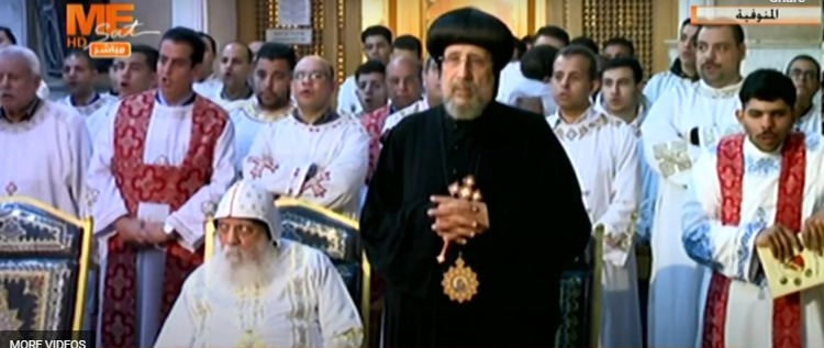القداس الإلٰهي من كنيسة الشهيد أنبا صرابامون الأسقف بحصة مليج – المنوفية
