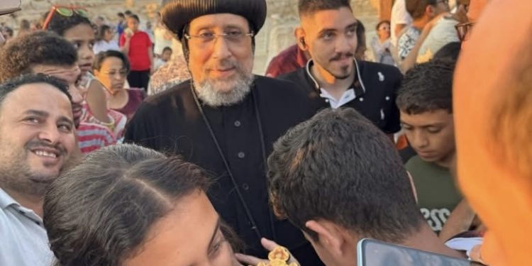 عشية عيد تكريس كنيسة الشهيد مار مينا العجائبي بمنطقة أبو مينا الأثرية