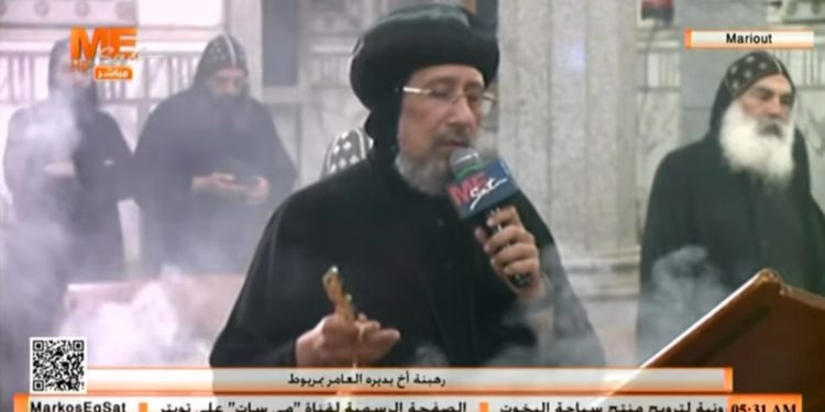 سيامة راهب جديد بدير الشهيد مار مينا العجائبي بمريوط باسم يواقيم