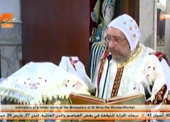 قداس تكريس كنيسة الشهيد مار مينا العجائبي من كنيسة العذراء بديره العامر بمريوط