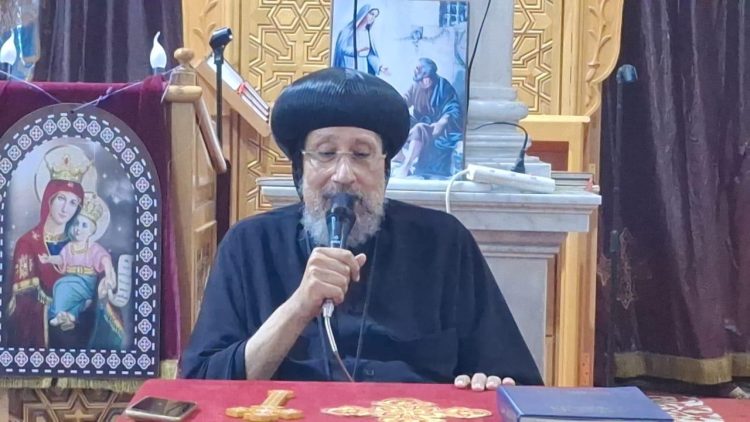 نيافة أنبا إرميا يلقى عظة روحية في كنيسة السيدة العذراء والقديس أنبا باخوميوس بالإسكندرية