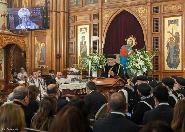 صلاة جناز القمص أنطونيوس ثابت شنوده، كاهن كنيسة مار مرقس بكينزينغتون ووكيل إيبارشية لندن