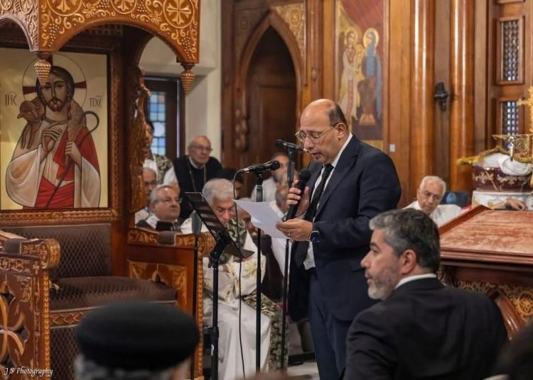 صلاة جناز القمص أنطونيوس ثابت شنوده، كاهن كنيسة مار مرقس بكينزينغتون ووكيل إيبارشية لندن