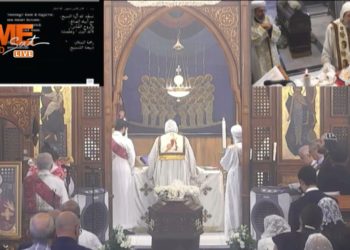 الانبا ارميا يشارك في القداس الإلهي حضور جثمان القمص أنطونيوس ثابت، كاهن كنيسة مار مرقس بكينزينغتون ووكيل إيبارشية لندن