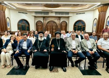 Bishop Ermia delivers a sermon on “Inner Peace” at the Church of the Virgin Mary and St. Bishoy.