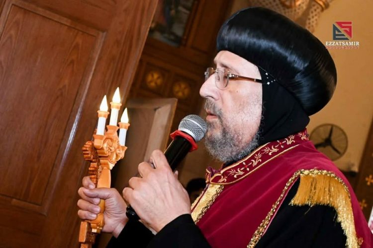 نيافة الأنبا إرميا يرأس صلاة عشية عيد نياحة القديس البابا كيرلس السادس من الطاحونة بعزبة خير الله بالقاهرة