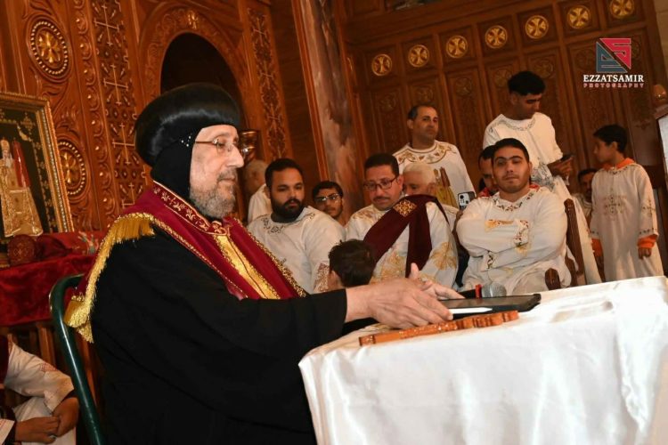 His Grace Anba Ermia Presides Over Vespers at Al-Tahouna on the 55th Anniversary of the Departure of Saint Pope Cyril VI